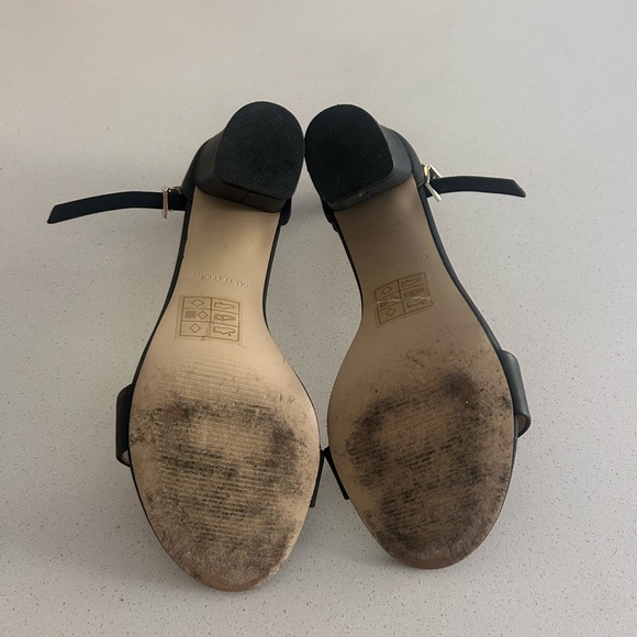 Size 8 Open Toe 3” Black Heels (Call it Spring) - Picture 3 of 6